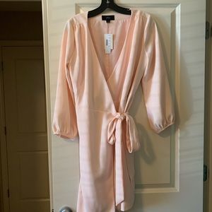J Crew 365 Crepe Wrap Dress w/ 3/4 Sleeve